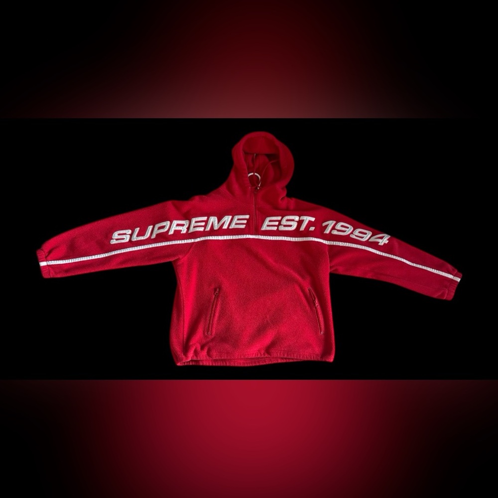Supreme Red Zip-Up Men's Sweater